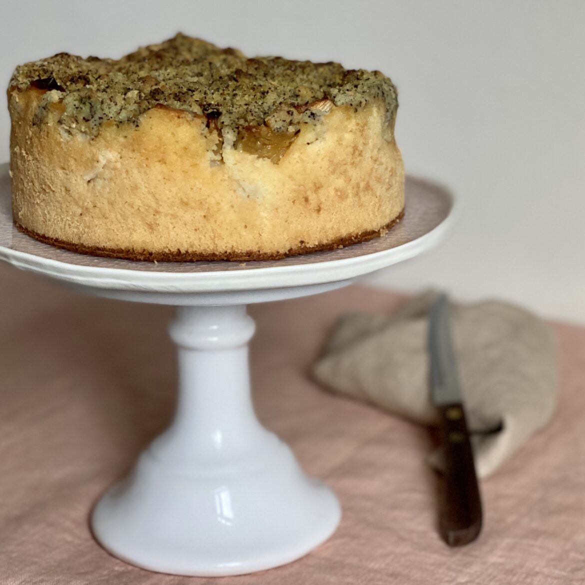 Apfelkuchen mit Streuseln und Earl Grey Tee