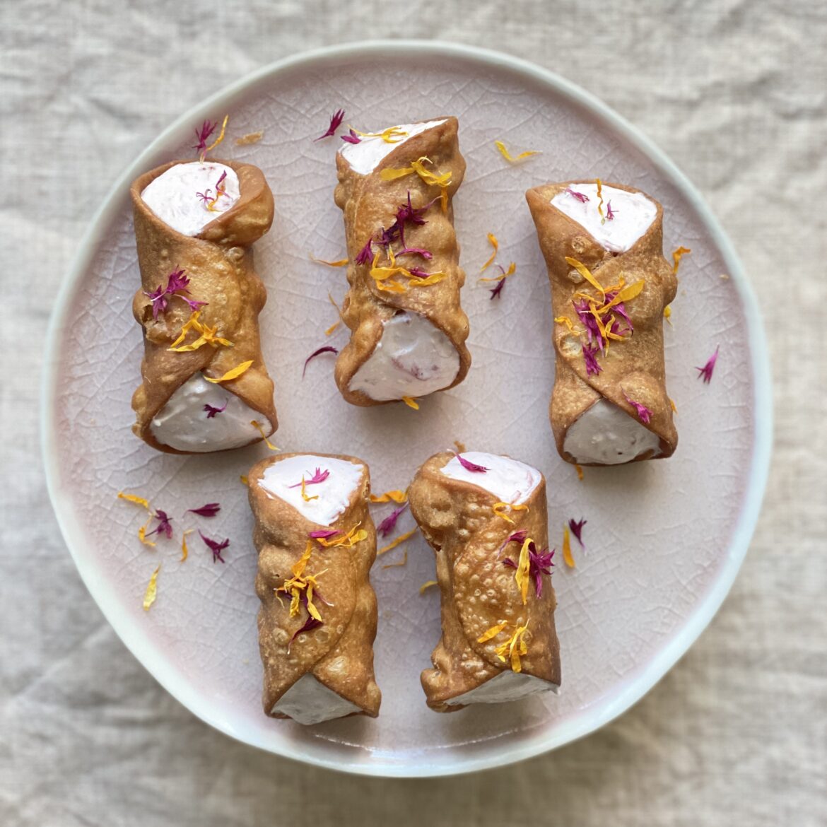 Cannoli-Erdbeer-Ricotta